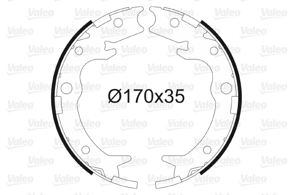 Brake Shoe Set, parking brake (564016)