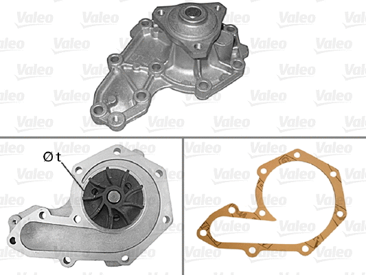 Water Pump, engine cooling (506019)