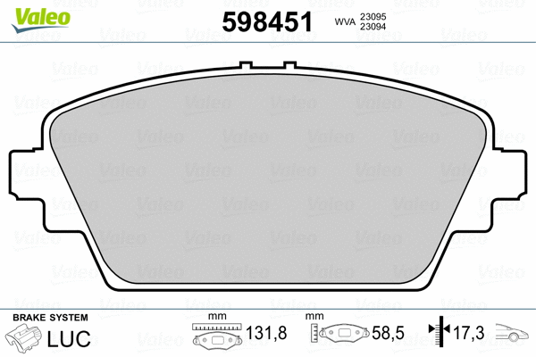 Brake Pad Set, disc brake