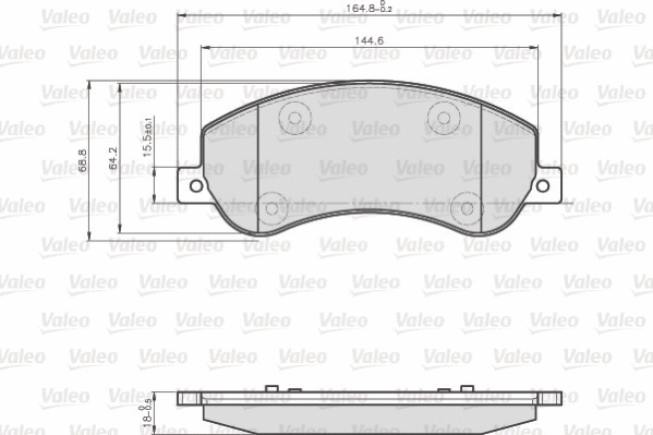 Brake Pad Set, disc brake (872816)