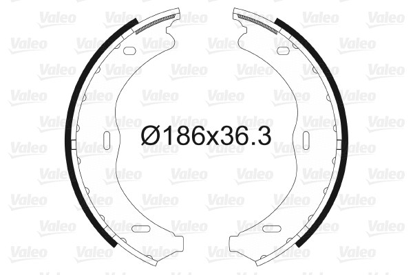 Brake Shoe Set, parking brake (564158)