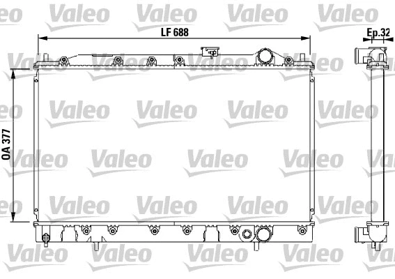Radiator, engine cooling (731644)