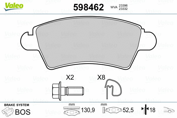 Brake Pad Set, disc brake