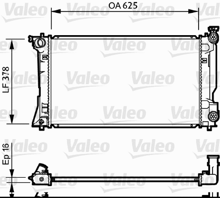 Radiator, engine cooling (734712)