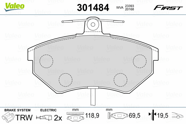 Brake Pad Set, disc brake
