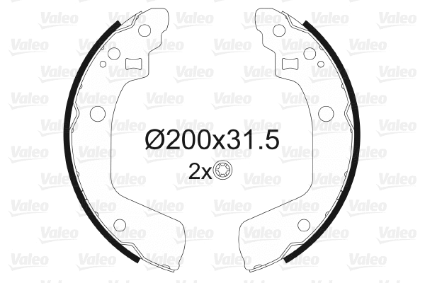 Brake Shoe Set (564160)