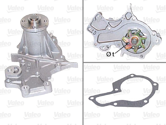 Water Pump, engine cooling (506614)