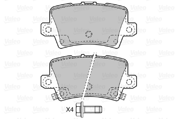 Brake Pad Set, disc brake (598849)