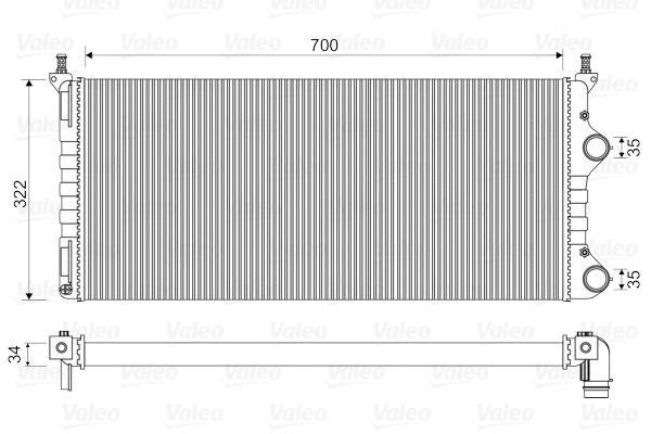 Radiator, engine cooling (734692)