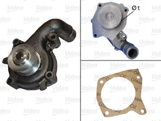Water Pump, engine cooling (506529)