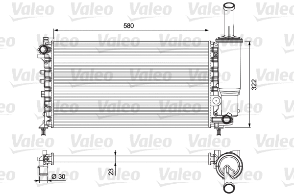 Radiator, engine cooling (232923)