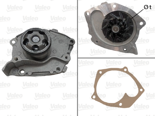 Water Pump, engine cooling (526001)