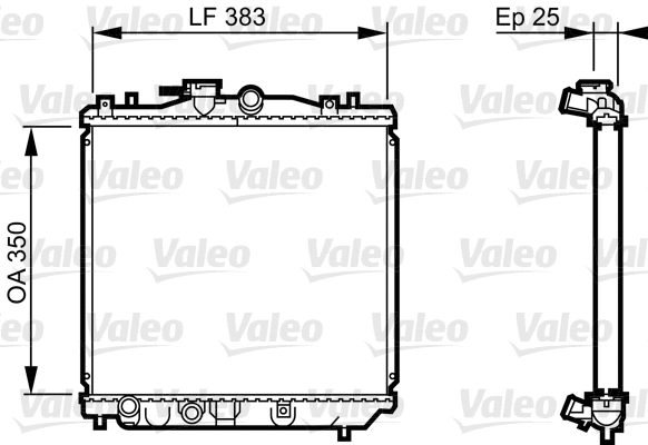 Radiator, engine cooling (731677)