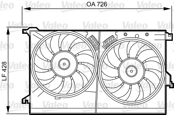 Support, radiator fan (696387)