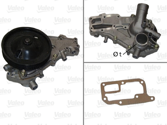 Water Pump, engine cooling (506367)
