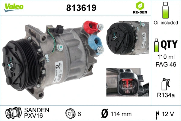 Compressor, air conditioning (813619)