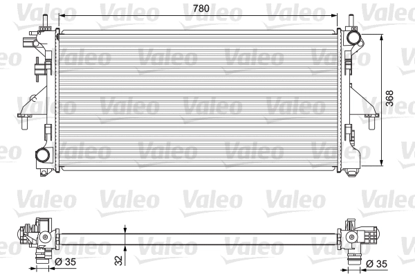 Radiator, engine cooling (701727)