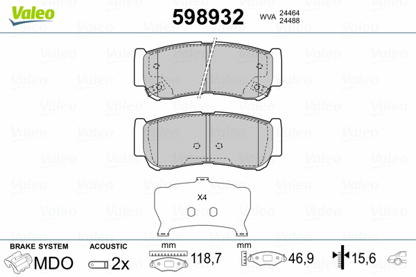 Brake Pad Set, disc brake