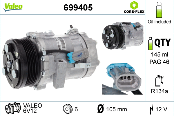 Compressor, air conditioning (699405)