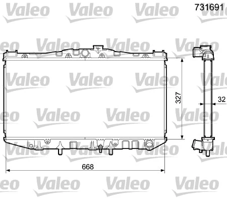 Radiator, engine cooling (731691)