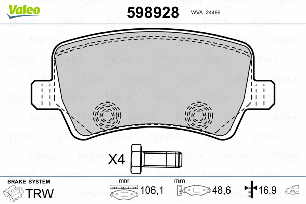 Brake Pad Set, disc brake
