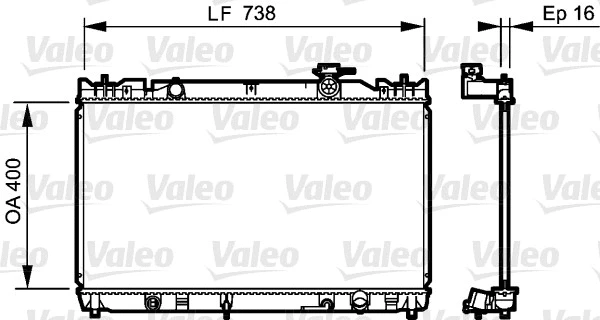 Radiator, engine cooling (735214)