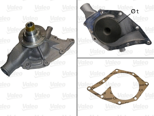 Water Pump, engine cooling (506323)