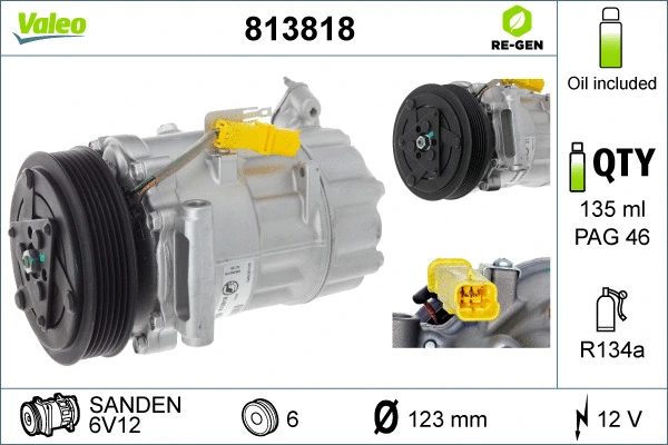 Compressor, air conditioning (813818)