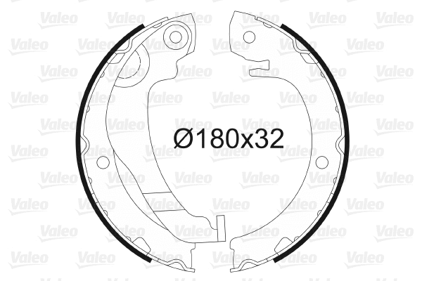 Brake Shoe Set, parking brake (564183)