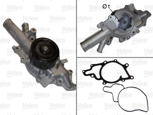 Water Pump, engine cooling (506676)