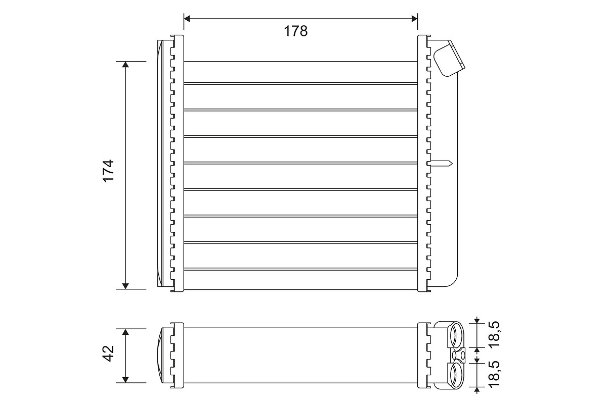 Heat Exchanger, interior heating (812120)