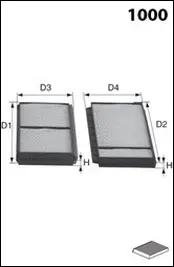 Filter, cabin air (JLR7205)
