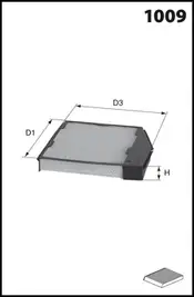 Filter, cabin air (CKR7120)