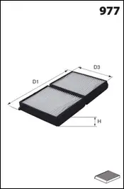 Filter, cabin air (JLR7116)