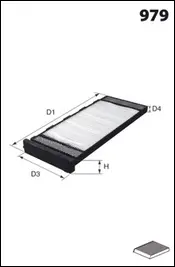 Filter, cabin air (JLR7054)