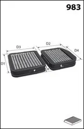 Filter, cabin air (JKR7086)