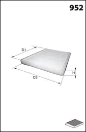 Filter, cabin air (ELR7049)
