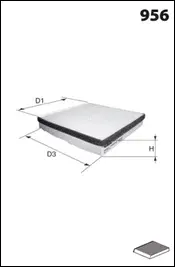 Filter, cabin air (EKR7003)