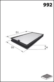 Filter, cabin air (JLR7121)