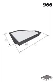 Filter, cabin air (ELR7081)