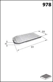 Filter, cabin air (JKR7066)