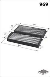 Filter, cabin air (JLR7276)