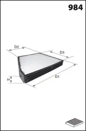 Filter, cabin air (ELR7052)