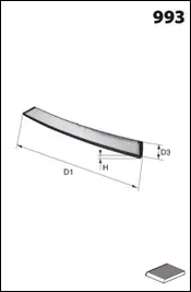 Filter, cabin air (EKR7098)