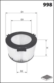 Filter, cabin air (ELR7044)