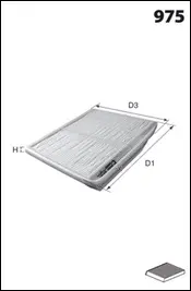 Filter, cabin air (ELR7071)