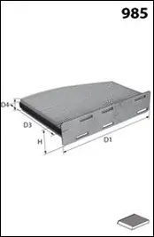 Filter, cabin air (EKR7127)