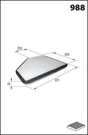 Filter, cabin air (ELR7029)