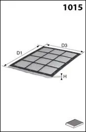 Filter, cabin air (ELR7109)