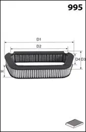 Filter, cabin air (EKR7149)